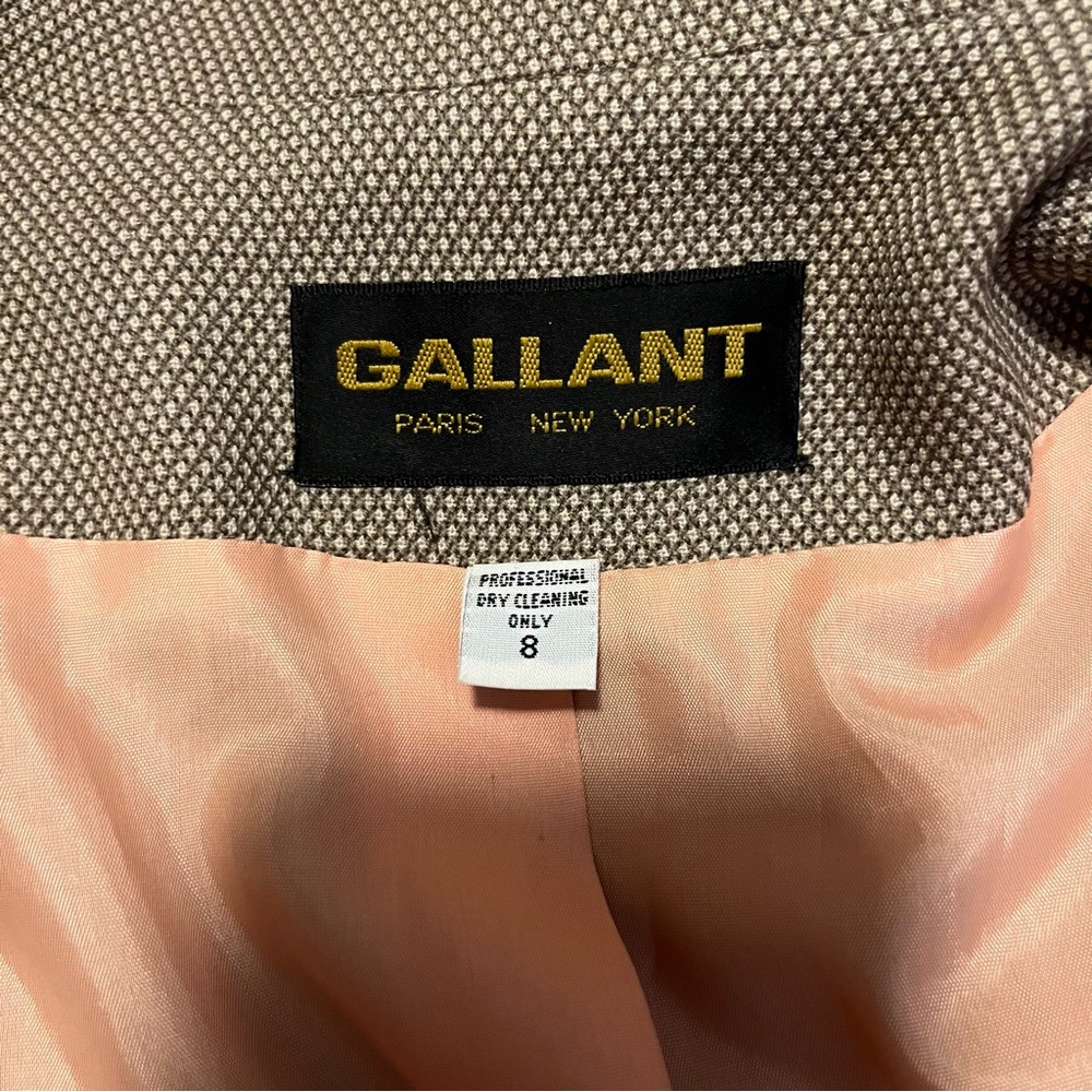 Vintage Women’s Gallant Wool Loose Lightweight Neutral Button Blazer Jacket Sz 8 - Picture 5 of 5